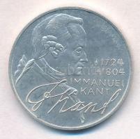 NSZK 1974D 5M Ag Immanuel Kant születésének 250. évfordulója T:1- FRG 1974D 5 Mark Ag 200th Anniversary - Birth of Immanuel Kant C:AU Krause KM#139