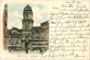 1899 Fiume, Torre civica / Stadtthurm / town tower (EK)