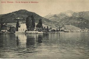 Clarens, Ile de Salagnon et Montreux