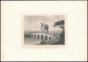 XIX. századi acélmetszetek: Botrány a Goslari templomban, Az Augusus diadalív. Paszpartuban. / 2 ste...