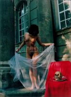 cca 1990 Menesdorfer Lajos (1941-2005) budapesti fotóművész hagyatékából, 2 db feliratozott vintage ...