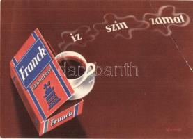 2 db reklám motívumlap: Franck kávé, Első Magyar Részvény-Serfőzde Paracelsus söre / 2 Hungarian adv...