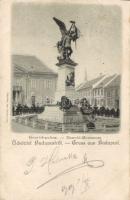 Budapest I. Honvéd szobor litho