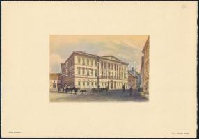 cca 1930 3 db régi Budapestet ábrázoló metszet facsimile másolata Klösz nyomdából  24x16 cm