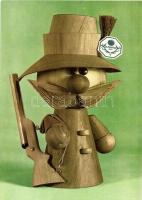 1971 Budapest, Vadászati Világkiállítás - 4 db modern képeslap