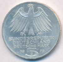 NSZK 1979J 5M Ag "Német Régészeti Intézet 150. évfordulója" T:2 FRG 1979J 5 Mark Ag "...