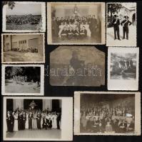 cca 1930-1940 nemes Tánczos Ferenc (1910-?) csendőr százados fényképei (esküvő, családi képek, katonai képek. Összesen 10 db fotó