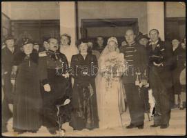 cca 1930-1940 nemes Tánczos Ferenc (1910-?) csendőr százados fényképei (esküvő, családi képek, katon...