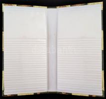 Fotóalbum, 9x13 cm-es képek számára, 28,5x14 cm + 25 db Kovács Margit kerámiát ábrázoló fotólap, 11x...