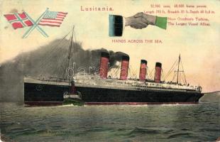 Cunard-Line SS Lusitania, Hands across the sea (fl)