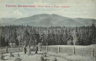 Kőrösmező, Yasinia, Jassinja, Jasina (Máramaros); Ocula-havas (Okula) a Tisza eredeténél / mountain