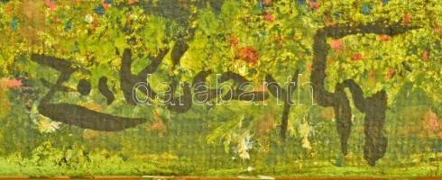 Zórkoczy jelzéssel: Házak. Olaj, vászon, keretben, 22×26 cm