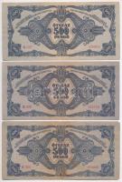 1945. 500P magyar "N" betű orosz "P" helyett (6x) T:II-,III