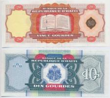 Haiti 2000. 10G + 2001. 20G T:I
Haiti 2000. 10 Gourdes + 2001. 20 Gourdes C:UNC