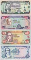 Jamaika 1994. 10$ + 1995. 20$ + 2003. 50$ + 2012. 100$ T:I,I- Jamaica 1994. 10 Dollars + 1995. 20 Dollars + 2003. 50 Dollars + 2012. 100 Dollars C:UNC,AU