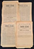 1915 Przemysl, Tábori Újság, a 23. honvéd gyalogezred által Przemyśl első és második ostroma alatt naponta-kétnaponta megjelentetett újság január lapszámai, közte számos ismétlődéssel (8 db), változó állapotban, közte gyűröttekkel, egy-két szakadozottal, összesen: 18 db.