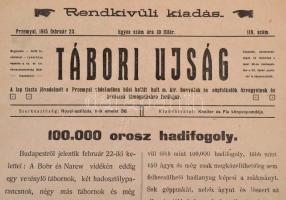 1915 Przemysl, Tábori Újság, a 23. honvéd gyalogezred által Przemyśl első és második ostroma alatt n...
