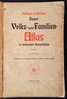 Velhagen & Klasings Neuer Volks- und Familienatlas. Szerk.: Scobel, A[lbert]. Bielefeld - Leipzi...