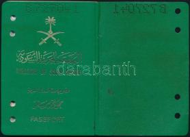 1999 Fényképes szaud-arábiai útlevél török, egyiptomi, stb. bejegyzésekkel