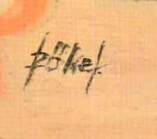 Szőke jelzéssel: Poni portré. Olaj, vászon, keretben, 23×29 cm