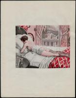 Art deco erotikus grafikák, karikatúrák - La Vie Parisienne, 2 címlap (Pesti Izé, Szabad Száj), kivá...