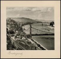 Budapest, 3 db fotónyomat, kartonra kasírozva, 16x17 cm