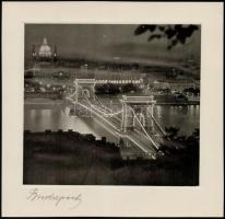 Budapest, 3 db fotónyomat, kartonra kasírozva, 16x17 cm