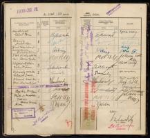 1942 Kis okmány tétel: jogi diploma, leckekönyv, bizonyítványok