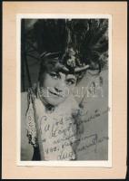 Ladomerszky Margit (1907-1979) színésznő fotója saját kézzel írt soraival