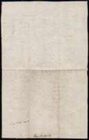 cca 1780 Szőlő erőszakos elvéle ügyében lefolytatott bírói eljárás irata magyar nyelven