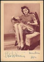 Rosita Serrano (1914-1994) chilei énekesnő aláírása az őt ábrázoló képen