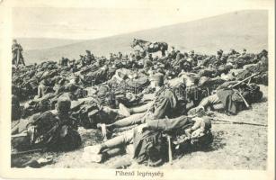 Pihenő legénység / WWI K.u.K. military, resting soldiers