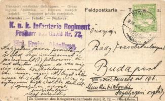 Transport russischer Gefangener / Orosz foglyok szállítása / WWI Austro-Hungarian K.u.K. military, s...