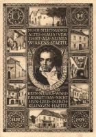 1827-1927 Österreichs Beethovenfeier / Austrian Beethoven festival, 100th anniversary of the death of Beethoven. Art Nouveau, Ga (EK)