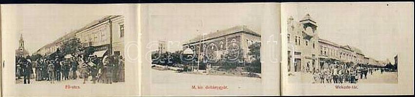 Sátoraljaújhely leporello with hospital and tobacco-factory