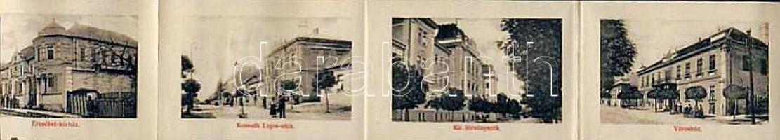 Sátoraljaújhely leporello with hospital and tobacco-factory