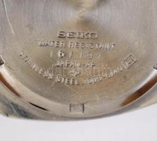 Seiko automata óra automata karóra, működik, működik, hátlapján karcolásokkal, 3,5x4 cm