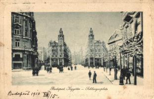 Budapest V. Kígyó tér télen