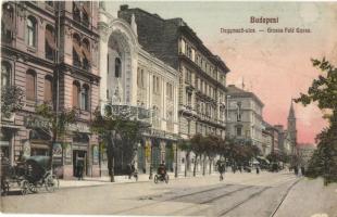 Budapest VI. Nagymező utca, Fővárosi Orfeum, Müller J. Károly vendéglője, borozó és étterem (EK)