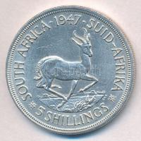 Dél-Afrika 1947. 5Sh Ag "VI. György" T:1-,2 
South Africa 1947. 5 Shilling Ag "Georg...