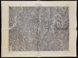 cca 1912 Kabola Polyána (Gyertyánliget) és környéke, 1:75000, K. u. K. Militärgeographisches Institut, 47×62 cm