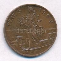 Olaszország 1909R 5c Cu "III. Viktor Emánuel" T:2 ph.
Italy 1909R 5 Cents Cu "Vittor...
