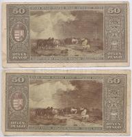 1945. 50P (4x) T:III,III-