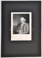John Smeaton portréja, rézmetszet, papír, paszpartuban, feliratozva, 17,5×12,5 cm