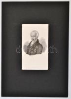 Azonosítatlan férfi portréja, rézmetszet, papír, paszpartuban, 17×10 cm