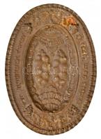 Ezüst (Ag.) mini szédertálka, felirattal, jelzett, 10,5×7,5 cm, nettó: 35,6 g