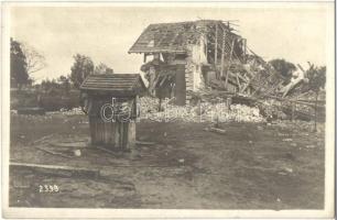 1916 Zerstörtes Jägerhaus bei Nisko / WWI K.u.k. military, destroyed hunting house near Nisko, Poland