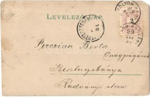 1899 Radvány, Radvan (Besztercebánya, Banská Bystrica); látkép / general view. photo (EM)