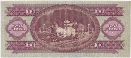 1968. 100Ft jobbra tolódott előlapi nyomat T:III,III-