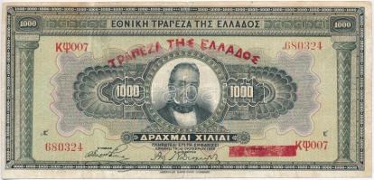 Görögország 1926. 1000D T:III,III- Greece 1926. 1000 Drachmai C:F,VG Krause 100
